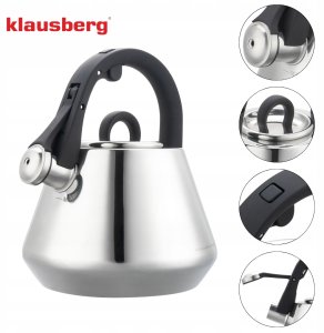 CZAJNIK STALOWY Z GWIZDKIEM 2,5L KLAUSBERG KB-7947 6
