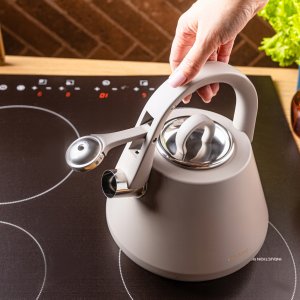 CZAJNIK STALOWY Z GWIZDKIEM 2,5L KLAUSBERG KB-7949 SZARY 3
