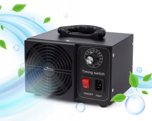 Generator ozonu OZONE GENERATOR - Profesionalny ozonator do dezynfekcji i oczyszczania powietrza. które i grzyby. Emisja ozonu: 60000 mg/h, TIMER, Moc: 140W. Metalowa obudowa. 2