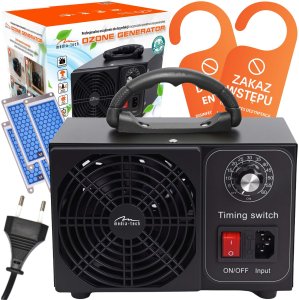 Generator ozonu OZONE GENERATOR - Profesionalny ozonator do dezynfekcji i oczyszczania powietrza. które i grzyby. Emisja ozonu: 60000 mg/h, TIMER, Moc: 140W. Metalowa obudowa. 7