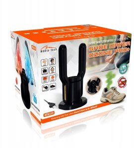 SHOE DRYER OZONE PRO+ - Profesionalna, stacjonarna suszarka ozonator do obuwia, rękawiczek, czapek, kasków likwidująca bakterie i grzyby. Temp. 40–55°C, emisja ozonu do 50 mg/h, TIMER, dotykowy panel sterujący. 3