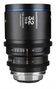 Obiektyw Laowa Nanomorph 32 mm T2,9 1,5x LF Blue do Arri PL / Canon EF 2