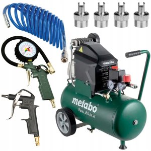 METABO KOMPRESOR BASIC 250-50 W OF + LPZ 4  230V 50L 8BAR 120L/MIN BEZOLEJOWY 8