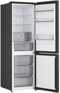 LG Refrigerator | GBBSJ1CCEP | Energy efficiency class C | Free standing | Combi | Height 186 cm | Fridge net capacity 220 L | Freezer net capacity 113 L | Display | 34 dB | Black 7