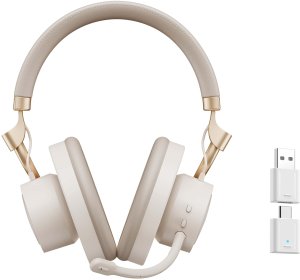 Havit Fuxi-H8 - bezprzewodowe słuchawki gamingowe (złote) 2