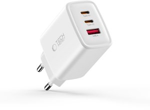 TECH-PROTECT NCA65W-GAN 3-PORT NETWORK CHARGER PD 65W / QC3.0 WHITE 2