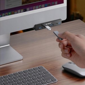 HUB USB Orico 1x USB-C  + 3x USB-A 3.2 Gen1 (MH4PC-10-BK-BP) 3