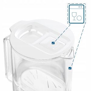 Dzbanek Wessper D4 BOROSILICATE MINI futureflow™ Aquamax (WES208-FF-WH) 9