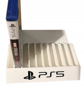 Podstawka stojak na gry - na 10 gier do PS5 PS4 PS3 - Biały 3