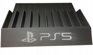 Podstawka stojak na gry - na 10 gier do PS5 PS4 PS3 - Czarny 3