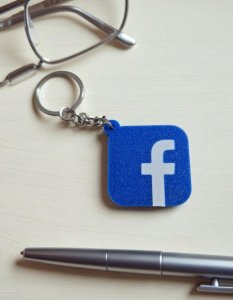 Personalizowany brelok NFC facebook 2