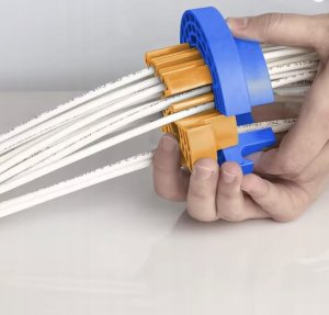 ORGANIZER WIĄZEK KABLI GRZEBIEŃ KABLOWY CZESAK DO KABLI Sieciowych 10 cm 6