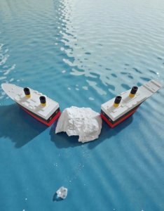 Krups Model RMS Titanic  składany model statku z magnesami 33 cm skala 1:1000 4