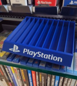 Stojak Na Gry PlayStation Game Holder PS2 / PS3 / PS4 / PS5 - Niebieski 10 slot 5
