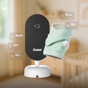Owlet Dream Duo Elektroniczna niania + pulsoksymetr Dream Sock miętowy 3