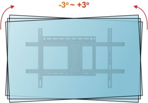 107cm Dlugie ramie Uchwyt na Telewizor 32-75 VX-531 Extra Mocny narozny 12