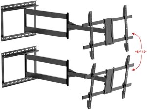 107cm Dlugie ramie Uchwyt na Telewizor 32-75 VX-531 Extra Mocny narozny 6