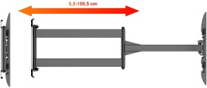 107cm Dlugie ramie Uchwyt na Telewizor 32-75 VX-531 Extra Mocny narozny 8