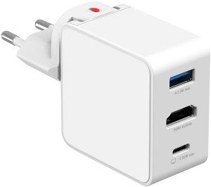 Ładowarka 4smarts Ładowarka sieciowa GaN Flex HDMI 65W biały 3