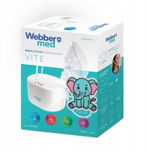 Inhalator Nebulizator Kompresorowy Pneumatyczny Webber Dla Dzieci Dorosłych 5