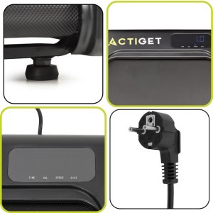 Bieżnia domowa elektryczna do biegania i chodzenia, z pilotem, 110 kg, składana, cicha praca UNIWERSALNY 29