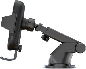 Ładowarka Deltaco Bezprzewodowa ładowarka samochodowa DELTACO 15 W automatyczny podwójne uchwyty czarny QI-C1001 1902561 5