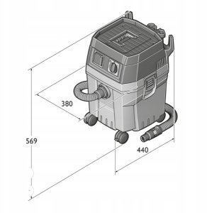 Odkurzacz przemysłowy Fein DUSTEX odkurzacz 35L Set 2