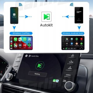 CARLINKIT Adapter bezprzewodowy AI Box z Androidem 13 - 8 GB + 128 GB do oryginalnych radioodbiorników samochodowych z CarPlay niebieski 4