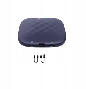 CARLINKIT Adapter bezprzewodowy AI Box z Androidem 13 - 8 GB + 128 GB do oryginalnych radioodbiorników samochodowych z CarPlay niebieski 5