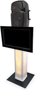 Czarny totem 100-175cm PTS25B-TV z akcesoriami one size 11