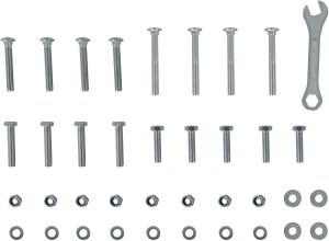 Czarny totem 100-175cm PTS25B-TV z akcesoriami one size 7