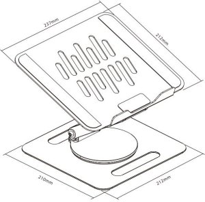 Podstawka stojak pod laptop/tablet TB-LPT2 do 15 cali 10kg TB 7