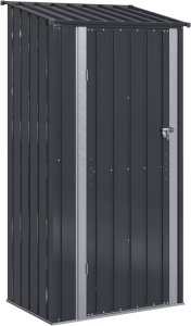 vidaXL Schowki ogrodowe Antracyt 103 x 74 x 200 cm Metal 2