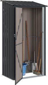 vidaXL Schowki ogrodowe Antracyt 103 x 74 x 200 cm Metal 3