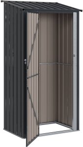 vidaXL Schowki ogrodowe Antracyt 103 x 74 x 200 cm Metal 5