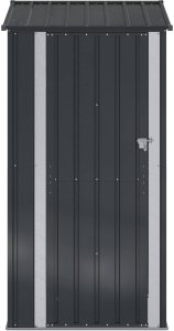 vidaXL Schowki ogrodowe Antracyt 103 x 74 x 200 cm Metal 6