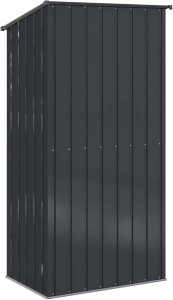 vidaXL Schowki ogrodowe Antracyt 103 x 74 x 200 cm Metal 8