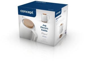Czajnik Concept Czajnik elektryczny ceramiczny 1L Biały 9