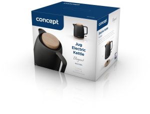 Czajnik elektryczny ceramiczny Concept, 1L, Czarny 5