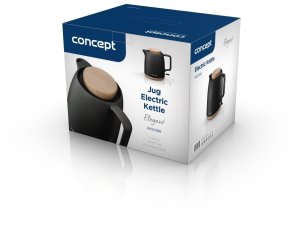 Czajnik elektryczny ceramiczny Concept, 1L, Czarny 7