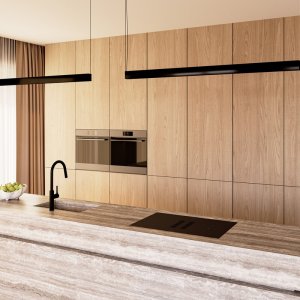 Płyta indukcyjna z okapem blatowym Auphoria Out 80.1 Black Mat (bez silnika) one size 4