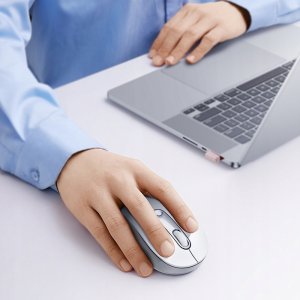 Mysz Baseus Mysz bezprzewodowa F02 USB 2.4GHz - biała 6