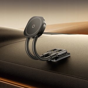 Baseus Uchwyt magnetyczny Baseus PrimeTrip C03s kompatybilny z MagSafe na deskę rozdzielczą przyklejany - czarny 3