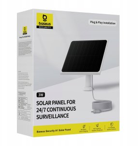 Ładowarka solarna Baseus Panel fotowoltaiczny Baseus Security A1 - biały 7