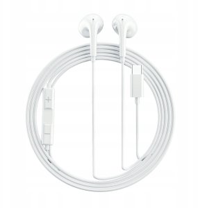 Słuchawki przewodowe QCY LH1 douszne z pilotem i mikrofonem 1,15m - białe 2