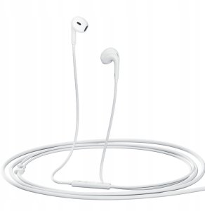 Słuchawki przewodowe QCY LH1 douszne z pilotem i mikrofonem 1,15m - białe 3