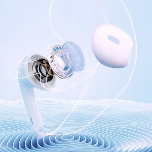 Słuchawki przewodowe QCY LH1 douszne z pilotem i mikrofonem 1,15m - białe 6