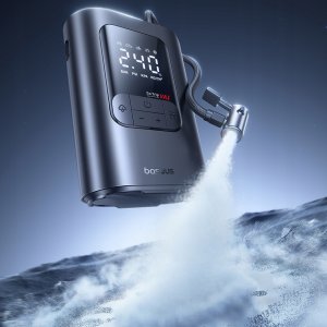 Kompresor bezprzewodowy Baseus GoTrip VA1 Super Mini z 3 końcówkami - czarny 7