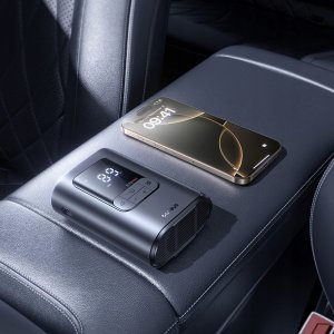 Kompresor bezprzewodowy Baseus GoTrip VA1 Super Mini z 3 końcówkami - czarny 9