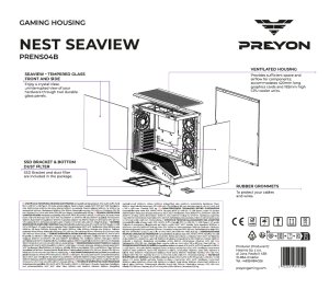 Obudowa PREYON Nest Seaview ARGB (PSV04B) 12